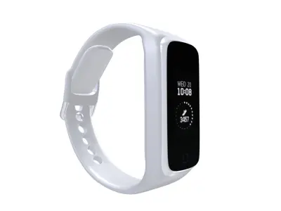 Samsung Galaxy Watch Fit E - White Low-poly 3D model