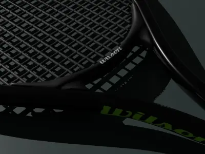 Tennis Racket Wilson Free low-poly 3D model
