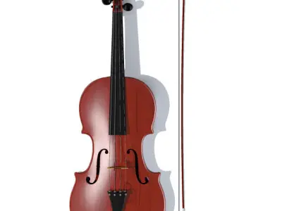 violin 3D model