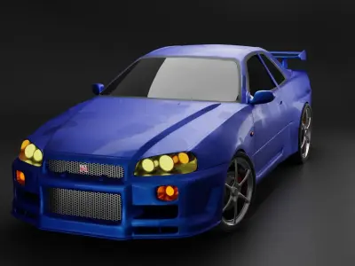 Nissan Skyline GTR R34 3D model