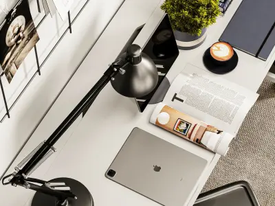 Office Furniture 001 3D model