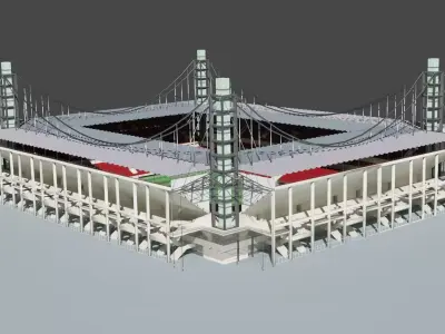 Cologne Tribune Stadium 3D model