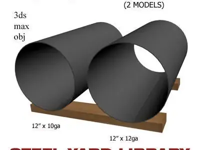 12in Thin Wall Pipe 3D model