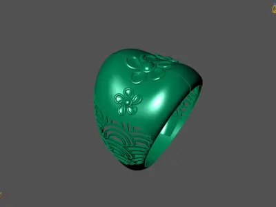 Plain Ring Women Ready STL 3DM Models Womens Rings 3D models 3D print model 67