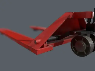Pallet Jack GameReady Low-poly 3D model