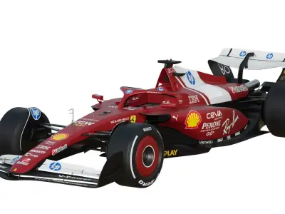F1 Ferrari SF-25 2025 3D model