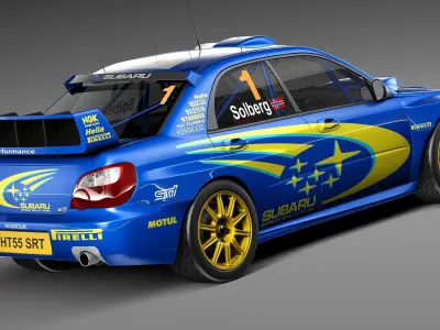 Subaru Impreza STi WRC 2004 3D model