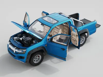 DOSCH 3D - Car Details - Hydrogen Pick-Up 3D model