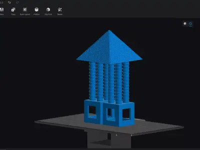 Structure under the Khafre Pyramid Giza Free 3D model