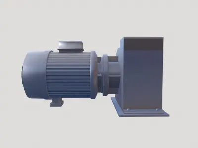 Motor Lowpoly Low-poly 3D model