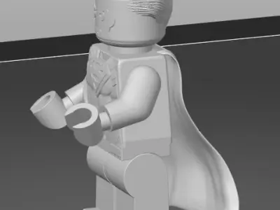 Lego Superman Henry Cavil 3D print model
