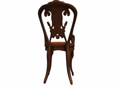 3d Model  Restaurant Interior With Comfortable Side Chair   3D model