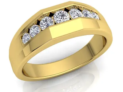 luxury Fancy Ring 55 3D print model