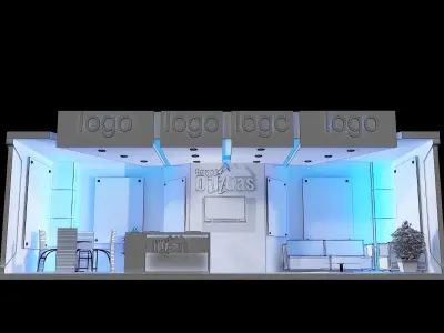 Booth Exhibition Stand a631a 3D model