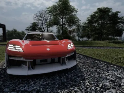 Electric concept Car 3D model