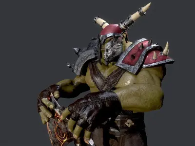 ORC Warrior2 Low-poly 3D model