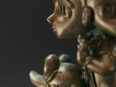 Chibi Phra Phrom  Four-Faced God - Thai-Style  for 3D Printing 3D print model