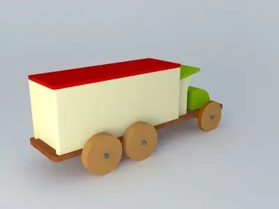 Truck Toy truncated version Chest 3D model