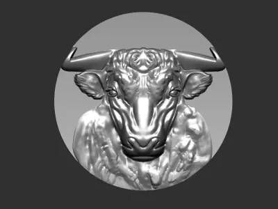 bull head 3D print model