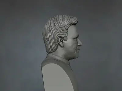 chairman PTI Imran Khan 3D model Free 3D print model