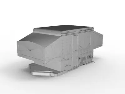 Camper Van Tow Ball Cover Cap Design 3 3D print model