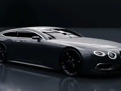 Generic Sports GT 2 Door Coupe Low-poly 3D model