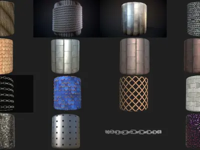 Collection of seamless PBR material textures Texture