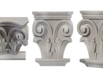 Classic capitel 02 3D model