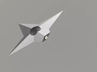 NINJA SHURIKEN NOTE HOLDER Free 3D model