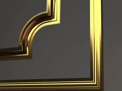 ORNAMENT FRAME no1 Low-poly 3D model