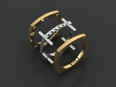 Gold ring 15 Free 3D print model purchase