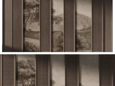 Decorative V54 Wall Panels 3D model