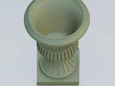 Garden urn planter05 3D model