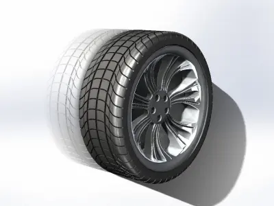 Alloy Wheel 1 3D model