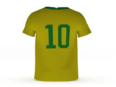 Football Tshirt Generic Low Poly Low-poly 3D model