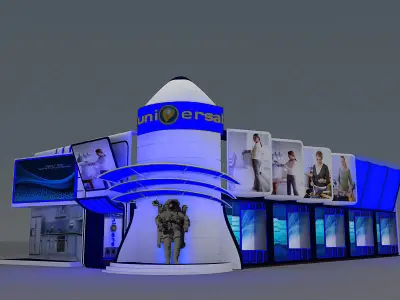 Fair Tent exhibition a368 3D model