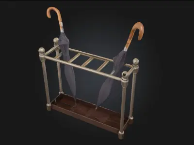 Umbrella Stand Elegance  Refined Function for Stylish Interiors 3D model