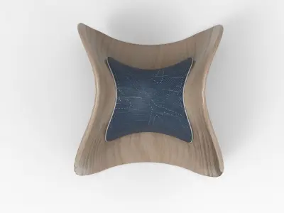 Poka Stool Low-poly 3D model