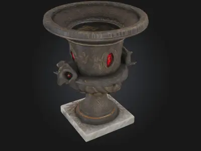 Gothic Chalice  Dark Elegance for Ritual and Royalty 3D model