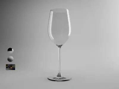 Zinfandel Wine Glass 3D model