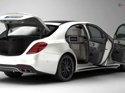 Mercedes S Class AMG S63 2018 3D model