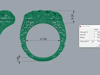 Ultra Vision Ring 3D print model 6
