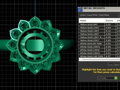 Luxury Wedding Ring 3d Printable Model 3D print model