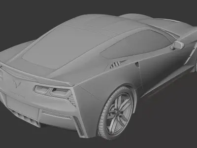 Chevrolet Corvette C7 3D print model