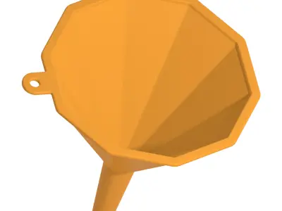 Decagonal Funnel 3D print model