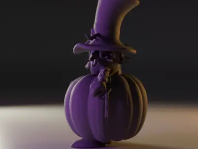 devil pumpkin 3D print model