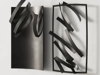 276 decorative wall art 08 artworks by Roberto Alamagno P01 3D model