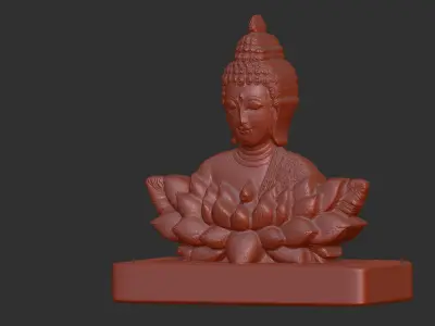 buddha car dashboard decor 3D print model