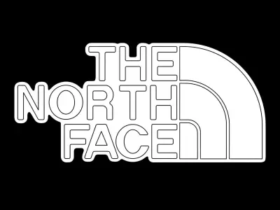 The North Face Neon Sign 3D model