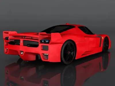 Ferrari FXX Low-poly 3D model